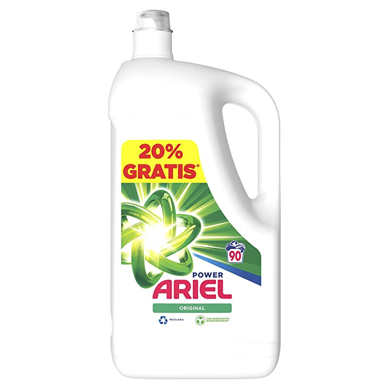 Gel de detergente Ariel 90 dose 4.950...