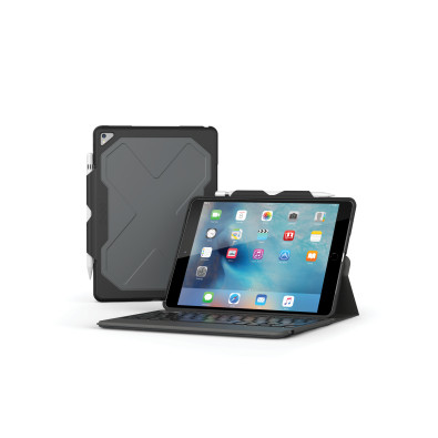 Teclado ZAGG ultrafinos sem fio + destacável Magro Book Case GO para iPad 11 Black